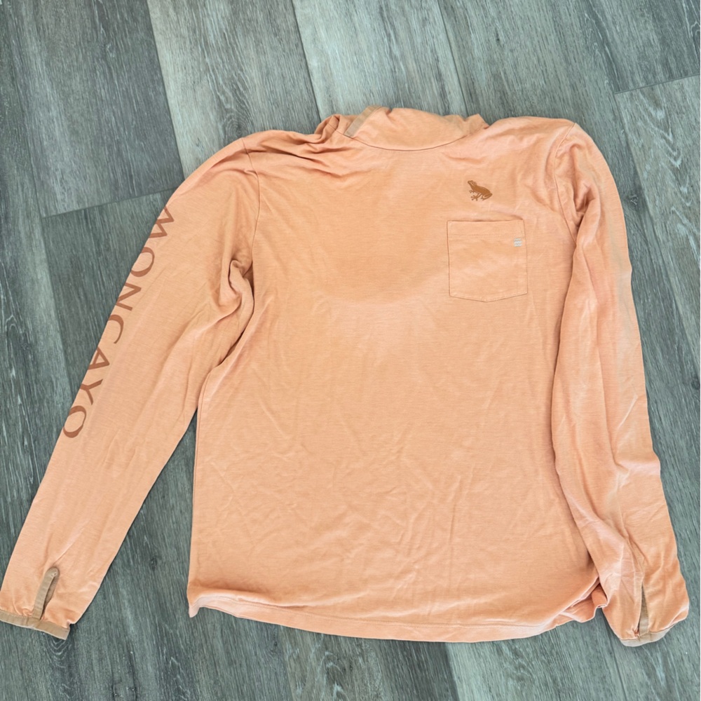 Freefly Long Sleeve Peach Shirt with Hood exclusive to Moncayo Club in PR